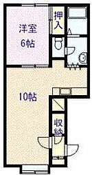フレンドリー5A 1LDKの間取図画像