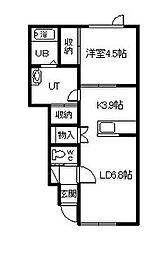 ライズ1 1LDKの間取図画像