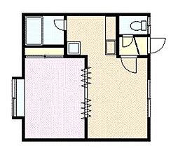 ながいマンション 1DKの間取図画像