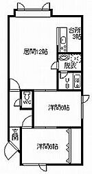 ピュアリ 2LDKの間取図画像
