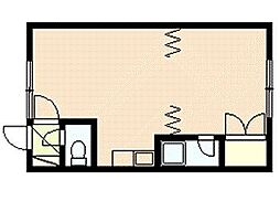 サンセット豊岡 1DKの間取図画像