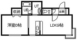Mamaison 1LDKの間取図画像
