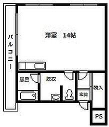 エルダーハウス豊岡 1LDKの間取図画像
