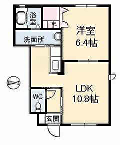 グランドール春日 ｜広島県福山市春日町3丁目(賃貸アパート1LDK・1階・40.14㎡)の写真 その2