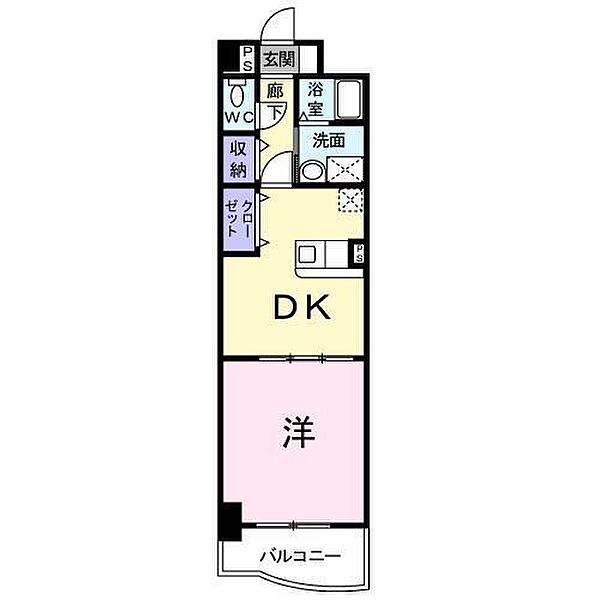 ドミール蔵王 ｜広島県福山市南蔵王町6丁目(賃貸マンション1DK・2階・40.60㎡)の写真 その2