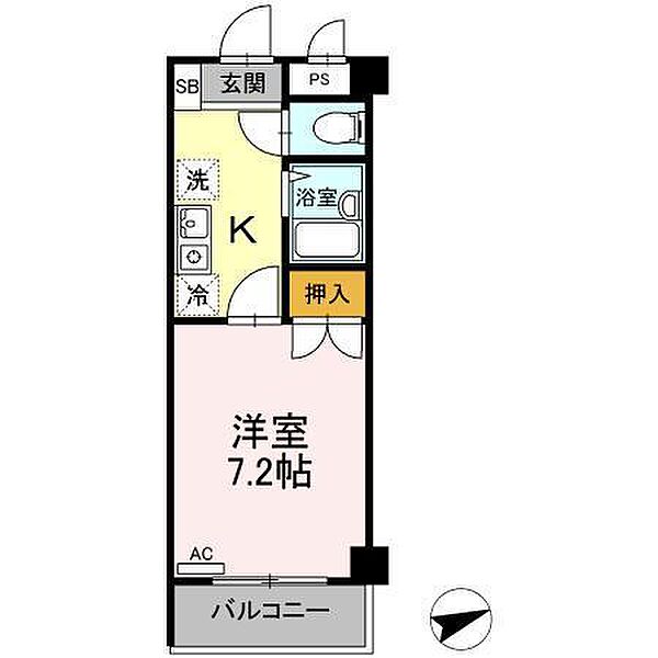 セジュール浦上 ｜広島県福山市春日町浦上(賃貸マンション1K・2階・23.40㎡)の写真 その2