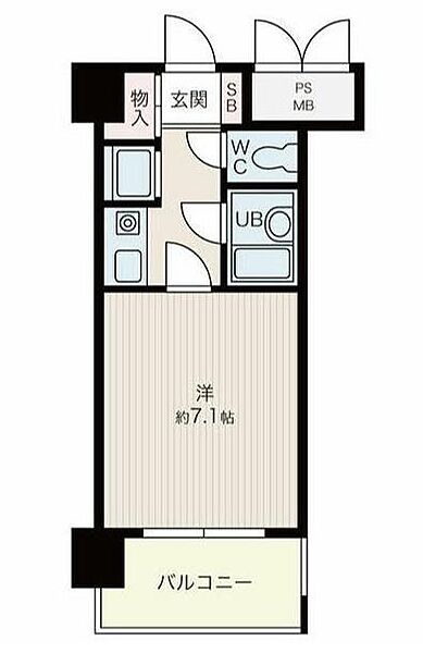 ダイアパレス東町 ｜広島県福山市東町1丁目(賃貸マンション1K・3階・22.36㎡)の写真 その2