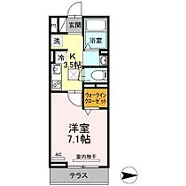 Ｄ-グレイス　Ｂ棟  ｜ 広島県福山市神辺町字十九軒屋44-1（賃貸アパート1K・1階・26.38㎡） その2