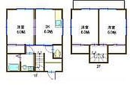 能島住宅 3DKの間取り
