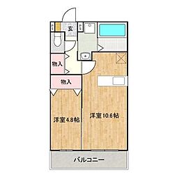 間取図画像 1LDK