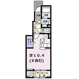 アクシアAXA ワンルームの間取図画像