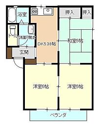 ドリームヒルメイ 3DKの間取図画像