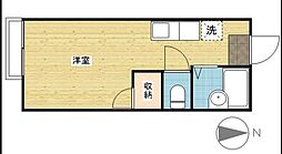 リ・フェニックス 1Kの間取図画像