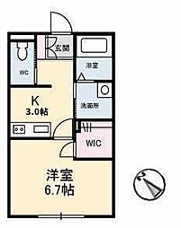 グランベレオ千代田 1Kの間取図画像