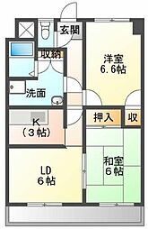 ELF 2DKの間取図画像