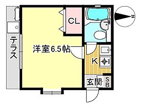 ELLE山内 101 ｜ 京都府京都市北区小山西元町62（賃貸アパート1K・1階・18.00㎡） その2