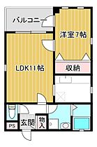 メゾン・ルミエール 2-B ｜ 京都府京都市左京区下鴨夜光町27-1（賃貸マンション1LDK・2階・63.38㎡） その2