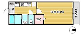 フィリア 106 ｜ 京都府京都市左京区松ケ崎西町2（賃貸アパート1K・1階・27.10㎡） その2