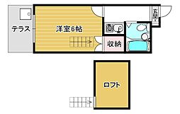 AXISII 1階1SKの間取り