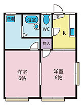 マイティマンション  ｜ 山梨県甲府市武田３丁目（賃貸アパート2K・1階・34.75㎡） その2