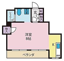 コーポ丸の内  ｜ 山梨県甲府市丸の内２丁目（賃貸マンション1R・3階・25.20㎡） その2