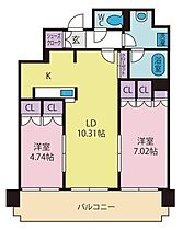 サザンコート  ｜ 山梨県甲府市南口町（賃貸マンション2LDK・7階・62.73㎡） その2