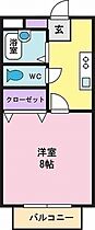 プリヴェールA  ｜ 山梨県中央市布施（賃貸アパート1K・1階・26.49㎡） その2