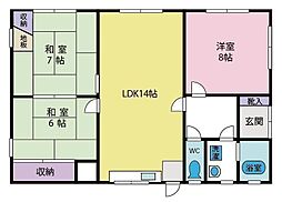 万寿森house 1階3LDKの間取り