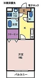 間取図画像 1K