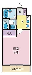すまる住吉 1Kの間取図画像