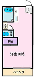 メゾン住吉 ワンルームの間取図画像