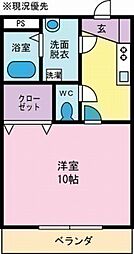 アイランドコーポ 1Kの間取図画像
