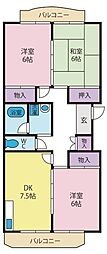 ハイツシーマ 3DKの間取図画像