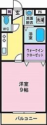 セブンコート 1Kの間取図画像