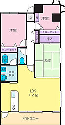 スモールワールドシンフォニー 3LDKの間取図画像