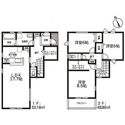 物件画像 岡崎市福岡町第2(全4棟)　1号棟