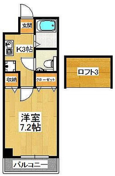 ＷＩＺ 205｜千葉県船橋市本町6丁目(賃貸アパート1K・2階・24.10㎡)の写真 その2