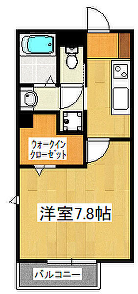 ウッドホーク　クラブ 106｜千葉県船橋市北本町1丁目(賃貸アパート1K・1階・26.76㎡)の写真 その2