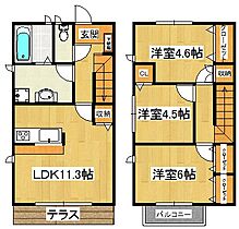 千葉県市川市中山4丁目（賃貸アパート3LDK・1階・71.24㎡） その1