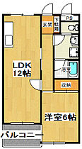 パレスＦ 108 ｜ 千葉県船橋市東船橋3丁目15-15（賃貸マンション2DK・1階・48.60㎡） その2