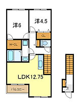 リコルド・サンレモ 207 ｜ 兵庫県加古川市加古川町友沢（賃貸アパート2LDK・2階・58.17㎡） その2