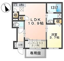 コントレイル糸引 102 ｜ 兵庫県姫路市継（賃貸アパート1LDK・1階・40.83㎡） その2