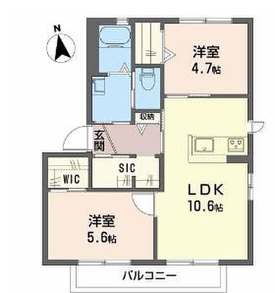 シャルム梶原 A201｜兵庫県加東市梶原(賃貸アパート2LDK・2階・50.04㎡)の写真 その2