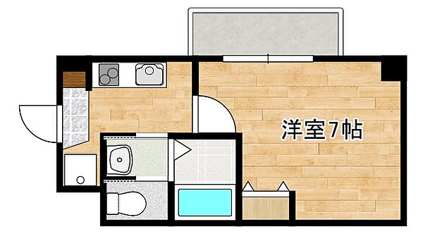 ＡＩＬＥ魚崎南 306｜兵庫県神戸市東灘区魚崎南町7丁目(賃貸マンション1K・3階・23.07㎡)の写真 その2