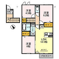 モアナA棟 202 ｜ 兵庫県加古川市加古川町稲屋（賃貸アパート3LDK・2階・69.16㎡） その2