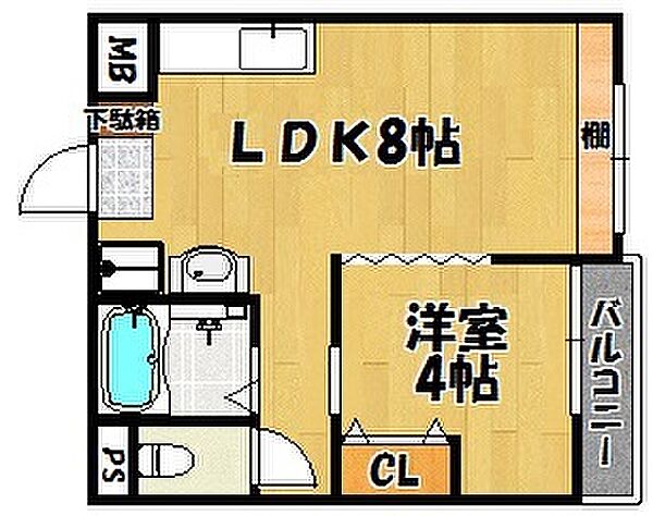 グローリア西明石 401｜兵庫県明石市西明石南町2丁目(賃貸マンション1LDK・4階・40.00㎡)の写真 その2