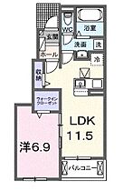 フレンドリーＡ 102 ｜ 兵庫県姫路市辻井7丁目（賃貸アパート1LDK・1階・44.20㎡） その2