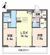 エクセレントガーデンヒルズ A306 ｜ 兵庫県神戸市垂水区桃山台2丁目（賃貸アパート2LDK・3階・65.06㎡） その2