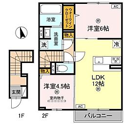 間取図画像 2LDK