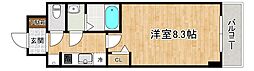 ファーストフィオーレ東灘 8階1Kの間取り